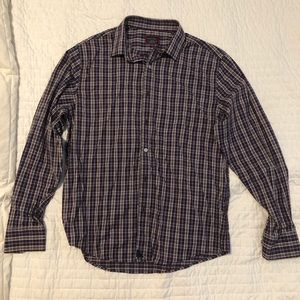 UNTUCKit plaid button up shirt size L